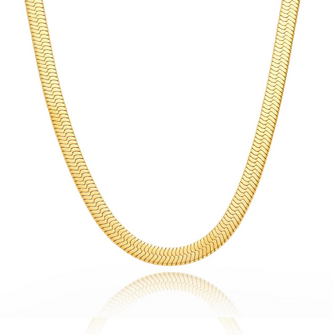 Solid 18K Gold Herringbone Necklace, Shiny 18KT Solid 750 2.5mm Herringbone  Chain Necklace, 18KT Gold Chain, 18KT Liquid Link Gold Chain - Etsy